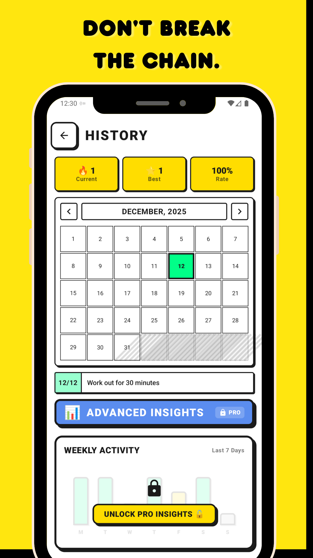 Build Consistent Streaks