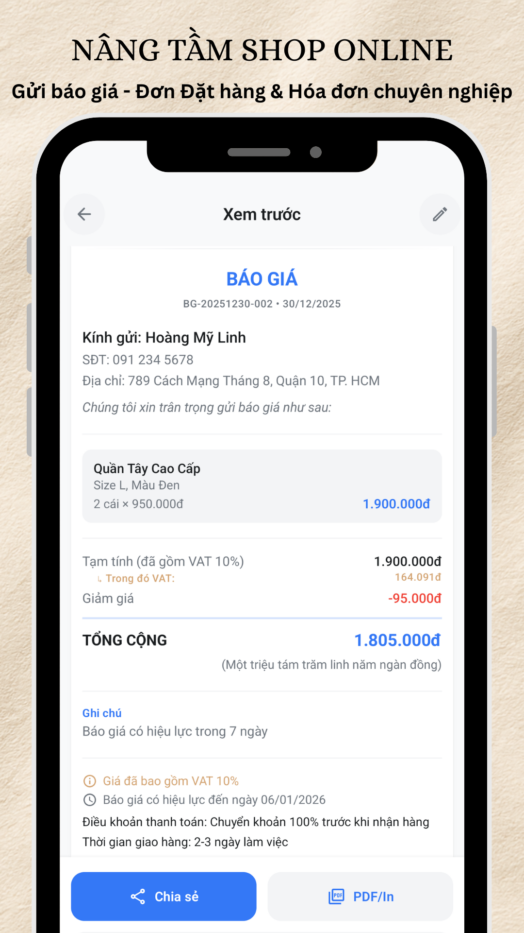 Quản Lý Đơn Hàng