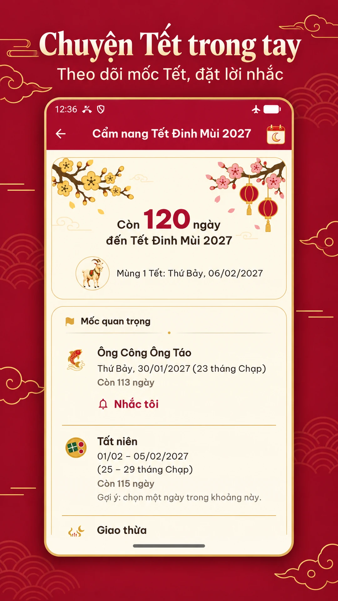 Lịch Âm: đếm ngược đến Tết