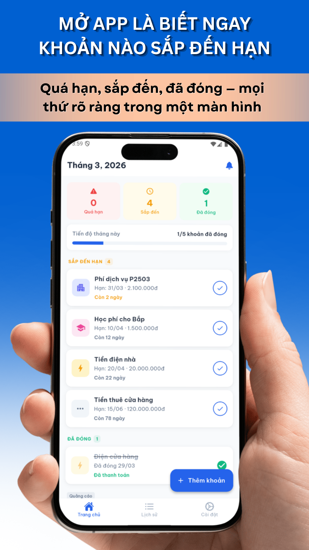 Sổ Đóng Tiền Screen 3