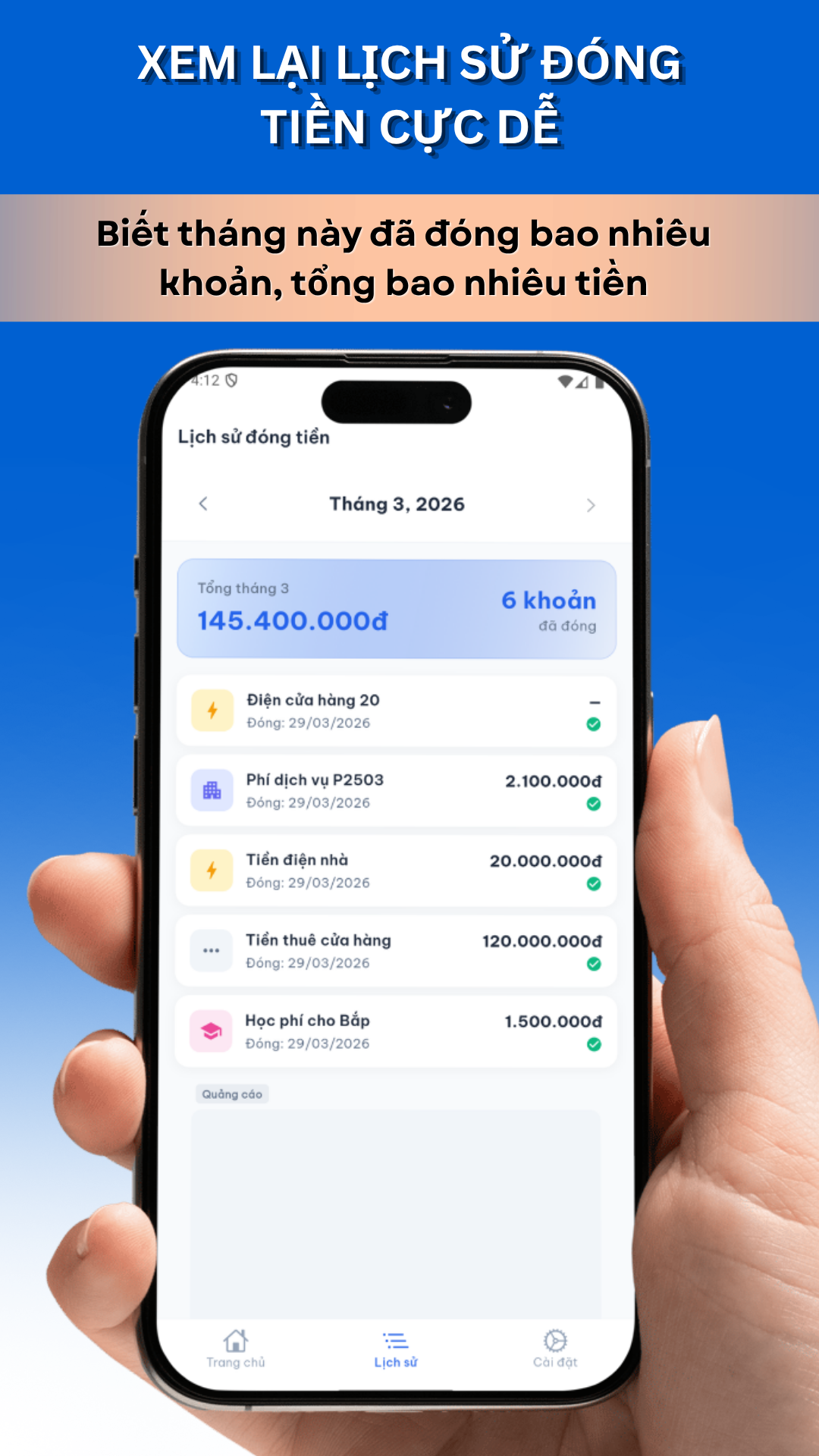 Sổ Đóng Tiền Screen 5