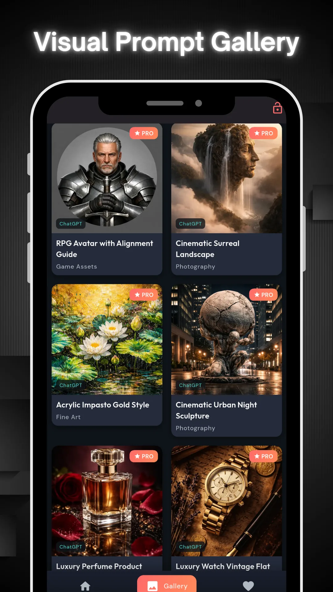 Prompt Master AI visual prompt gallery
